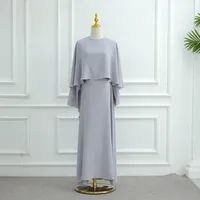 Women's Adults Solid Color Lace-Up Abaya sku image 12