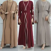 Women's Adults Solid Color Bowknot Abaya main image 1