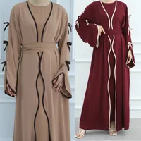 Women's Adults Solid Color Bowknot Abaya main image 3