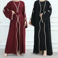 Women's Adults Solid Color Bowknot Abaya main image 4
