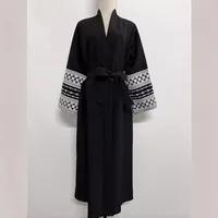 Women's Adults Color Block Lace-Up Abaya main image 1