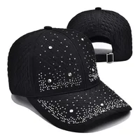 Unisex Glam Streetwear Shiny Diamonds Curved Eaves Baseball Cap sku image 1