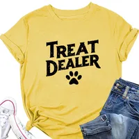 Women's T-shirt Pullovers Short Sleeve T-Shirts European And American Wind Temperament Commuter Letter main image 4