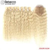Women's Casual Elegant Sweet 1B 613 T077 Birthday Stage Street High Temperature Wire Curls Wigs sku image 3