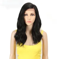 Women's Ruili Simple Style Party Stage Street High Temperature Wire Side Fringe Long Curly Hair Side Bangs Wigs sku image 2