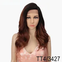Women's Ruili Simple Style Party Stage Street High Temperature Wire Side Fringe Long Curly Hair Side Bangs Wigs sku image 4