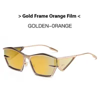 Casual Style Hawaiian Tropical Irregular Tinted Lenses Resin Special-Shaped Mirror Full Frame Glasses sku image 7