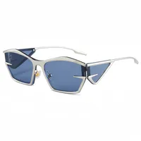 Casual Style Hawaiian Tropical Irregular Tinted Lenses Resin Special-Shaped Mirror Full Frame Glasses sku image 8