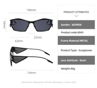 Casual Style Hawaiian Tropical Irregular Tinted Lenses Resin Special-Shaped Mirror Full Frame Glasses main image 2