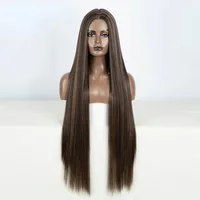 Women's Ruili Casual Carnival Stage High Temperature Wire Centre Parting Centre Parting Wigs sku image 3
