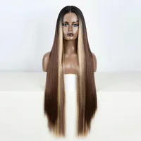 Women's Ruili Casual Carnival Stage High Temperature Wire Centre Parting Centre Parting Wigs sku image 9
