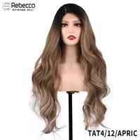 Women's Star Fashion 1B TAT 1B/33D/130E TAT4/12/APRIC Casual Carnival Birthday High Temperature Wire Homogeneous And Oblique Long Curly Hair Long Bangs Wigs sku image 4