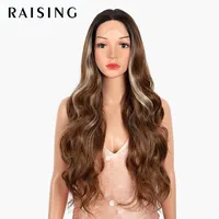 Women's Ruili Casual Birthday Stage High Temperature Wire Centre Parting Centre Parting Wigs sku image 11