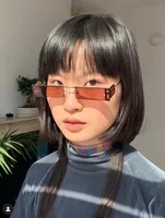 Basic Modern Style Simple Style Square Ac Tinted Lenses Square Frameless Glasses main image 3