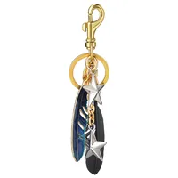 1 Piece IG Style Classic Style Feather Alloy Plating Bag Pendant Keychain main image 3