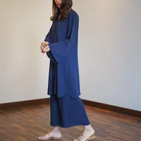 Women's Solid Color Leisure Suit Abaya main image 4