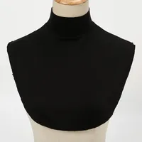 Cross-Border New Arrival European And American Fake Collar Shirt Cover Modal Detachable Collar Scarf Monochrome Women's Base Shirt Cover Factory Direct Sales main image 1