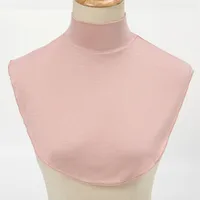 Cross-Border New Arrival European And American Fake Collar Shirt Cover Modal Detachable Collar Scarf Monochrome Women's Base Shirt Cover Factory Direct Sales sku image 11