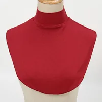 Cross-Border New Arrival European And American Fake Collar Shirt Cover Modal Detachable Collar Scarf Monochrome Women's Base Shirt Cover Factory Direct Sales sku image 12