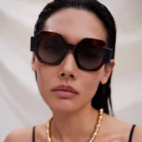 Cute Sexy Streetwear Solid Color Ac Round Frame Full Frame Glasses main image 4