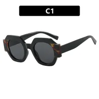 Cute Sexy Streetwear Solid Color Ac Round Frame Full Frame Glasses sku image 1