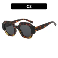 Cute Sexy Streetwear Solid Color Ac Round Frame Full Frame Glasses sku image 2