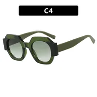 Cute Sexy Streetwear Solid Color Ac Round Frame Full Frame Glasses sku image 4