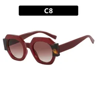 Cute Sexy Streetwear Solid Color Ac Round Frame Full Frame Glasses sku image 8