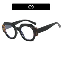 Cute Sexy Streetwear Solid Color Ac Round Frame Full Frame Glasses sku image 9