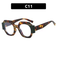 Cute Sexy Streetwear Solid Color Ac Round Frame Full Frame Glasses sku image 11