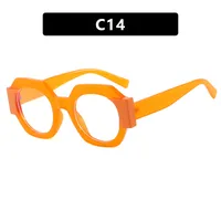 Cute Sexy Streetwear Solid Color Ac Round Frame Full Frame Glasses sku image 14