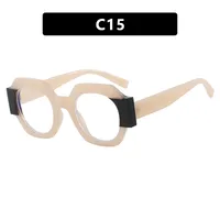 Cute Sexy Streetwear Solid Color Ac Round Frame Full Frame Glasses sku image 15
