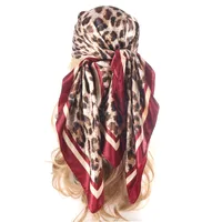 Women's IG Style Casual Pastoral Oil Painting Satin Silk Scarf Kerchief Bandanas sku image 8