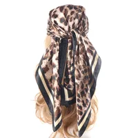 Women's IG Style Casual Pastoral Oil Painting Satin Silk Scarf Kerchief Bandanas sku image 10