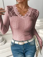 Women's T-shirt Long Sleeve T-Shirts Casual Elegant Basic Solid Color main image 5