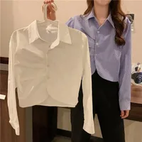 Women's Blouse Long Sleeve Blouses Casual Simple Style Stripe main image 1