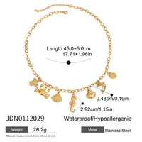 Vacation Beach Modern Style Geometric 316 Stainless Steel  Women's Pendant Necklace Necklace sku image 1