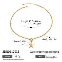 Vacation Beach Modern Style Geometric 316 Stainless Steel  Women's Pendant Necklace Necklace sku image 5