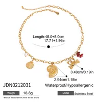 Vacation Beach Modern Style Geometric 316 Stainless Steel  Women's Pendant Necklace Necklace sku image 9