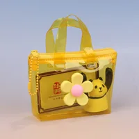 Women's Solid Color Flower Plush Zipper main image 4