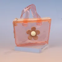 Women's Solid Color Flower Plush Zipper sku image 6