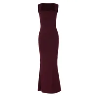 Women's Sheath Dress Elegant Classic Style Strap Solid Color Sleeveless Solid Color Maxi Long Dress Daily Party main image 5