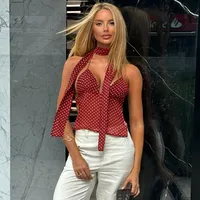 Women's Vest Tank Tops Streetwear Polka Dots sku image 4