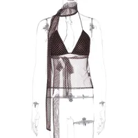 Women's Vest Tank Tops Streetwear Polka Dots sku image 8