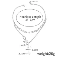 Modern Style Cross Zinc Alloy Plating Women's Pendant Necklace sku image 5