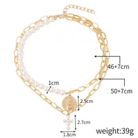Modern Style Cross Zinc Alloy Plating Women's Pendant Necklace sku image 10