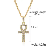 Modern Style Cross Zinc Alloy Plating Women's Pendant Necklace sku image 9