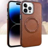 Zhichen New Magnetic Anti-Fall Shell For Iphone15 Phone Case Apple 14 High-Grade Leather Protective Cover In Stock main image 2