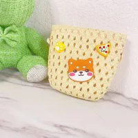 Kid'S Straw Animal Cartoon Cute Square Zipper Shoulder Bag main image 2