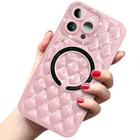 Applicable To Apple 15Promax Advanced Magnetic Suction Phone Case Iphone14 Lens All-Inclusive Rhinestone Protective Case Batch main image 2